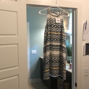 Print high neck dress